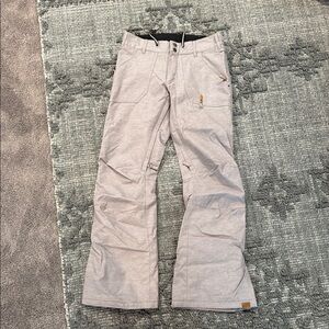 Roxy Gray Cargo Pants Durable Cotton Blend